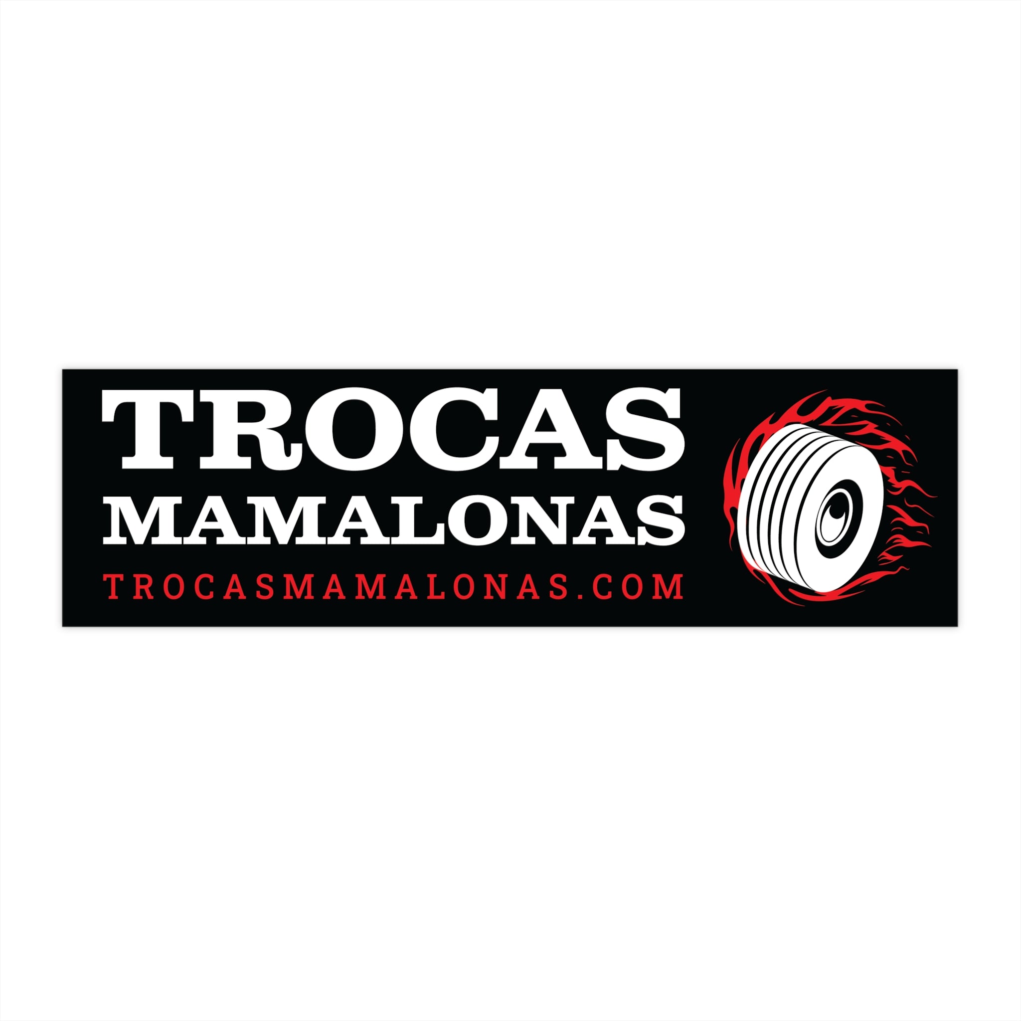 [2 ENTRIES] Trocas Mamalonas Bumper Sticker Black