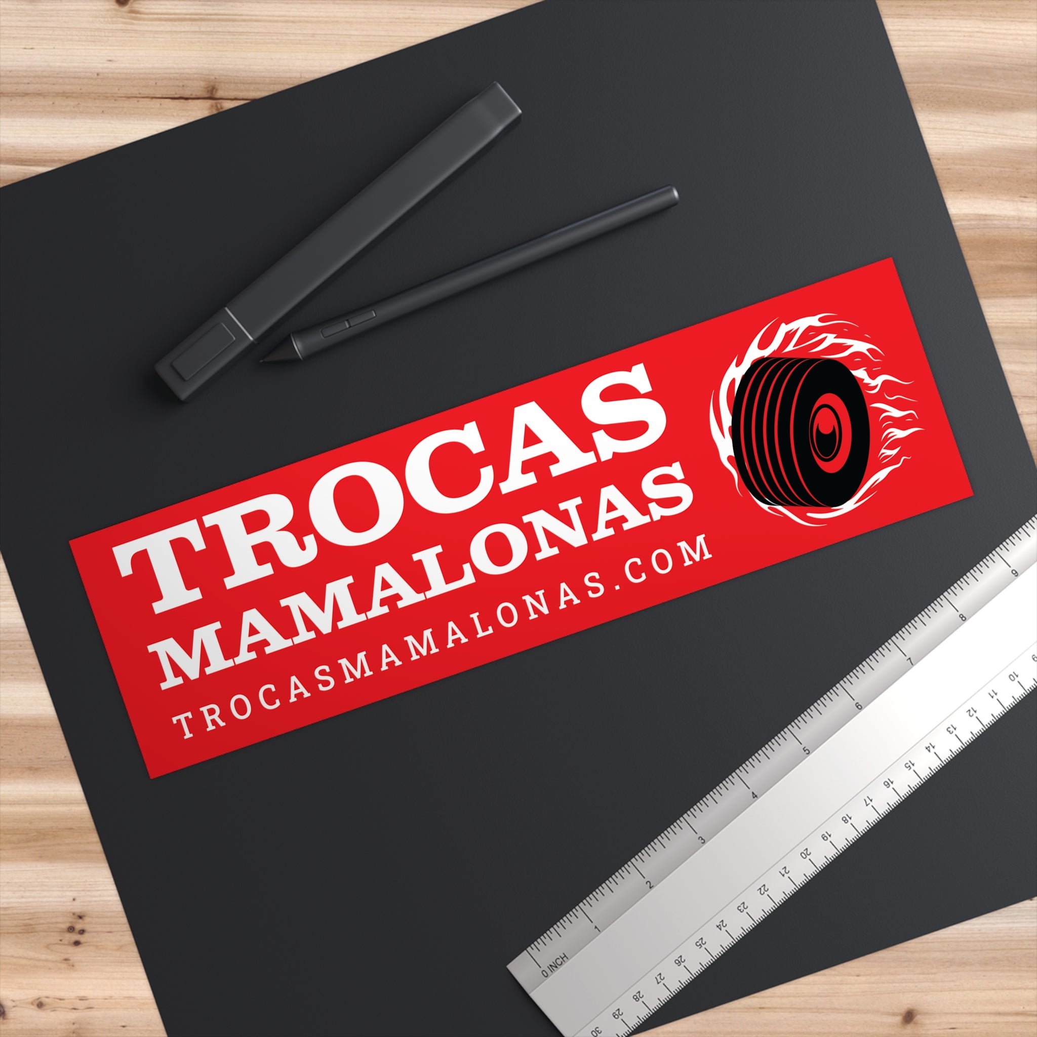 [2 ENTRIES] Trocas Mamalonas Bumper Sticker Red