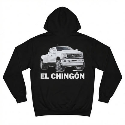 [8 ENTRIES] TM “El Chingon” Hoodie White on Black